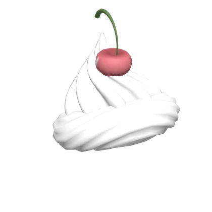 Kawaii cupcake girl whipped cream on head