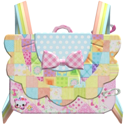 Kawaii Cute Decora Kidcore Pink Pattern Backpack