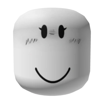 stylized classic girl face (white)