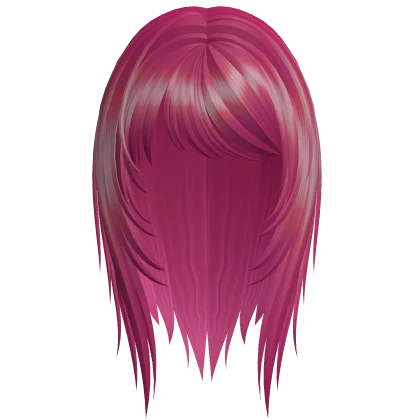 wispy emo scene angel ring hair (hot pink)