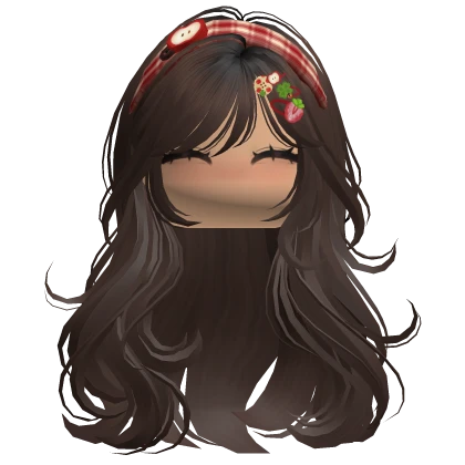 Brown Mori Kei Igari Hair w/ Cute Blush Face