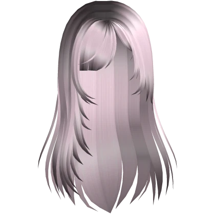 🤍 visual gothic long wispy layers pink black