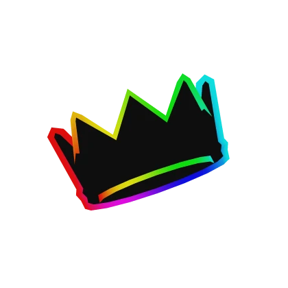 cartoony crown rainbow