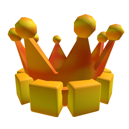 Orange and Yellow Lava Fire Dev Developer Crown