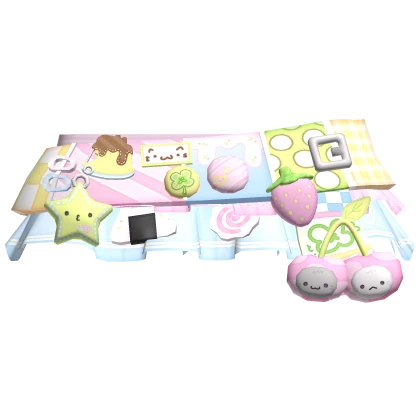 cutesy kawaii cherry pastel skirt