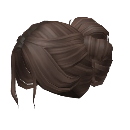 Y2K Messy Loose Bun Updo (Brown)