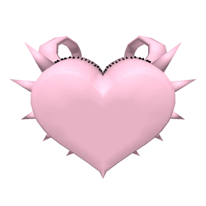 Pink and Black Emo Spikey Heart Backpack (3.0)