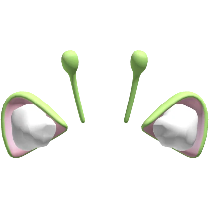 cute moe alien kawaii anime kitty green