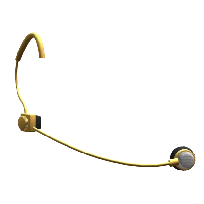Gold KPop Idol Headworn Face Mic