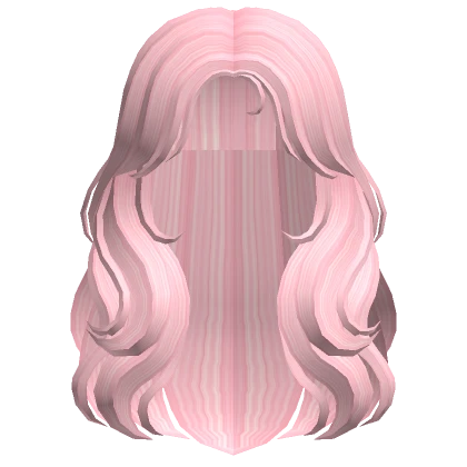 Pink Wavy Layered Wolf Cut