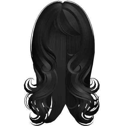 long dreamy wavy flowy hairstyle in black