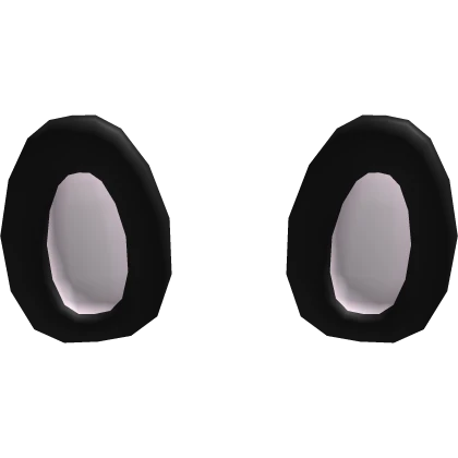 ᐢ. .ᐢ cute black standing bunny ears