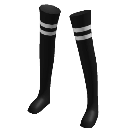 Black Socks with White Bands