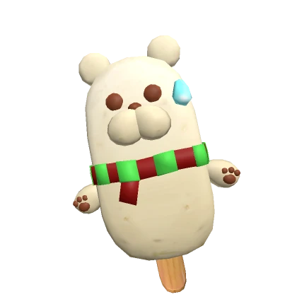 White Chocolate IcePop Christmas Polar Bear