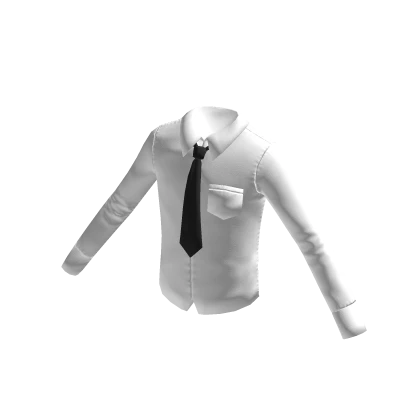 Shirt tie set : White