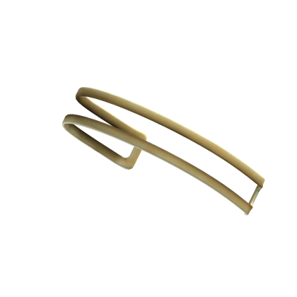 Double Layered Arm Band Bracelet Gold Metal