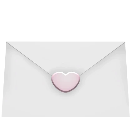 ♡ : pink love heart letter