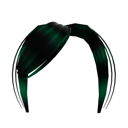 Green and Black Raccoon printed bangs