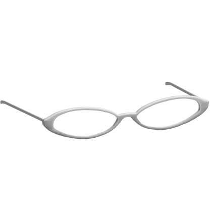 2000's Grunge Glasses in White