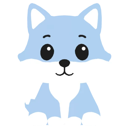 Cute Pastel Blue Wolf Shoulder Pet Plushie
