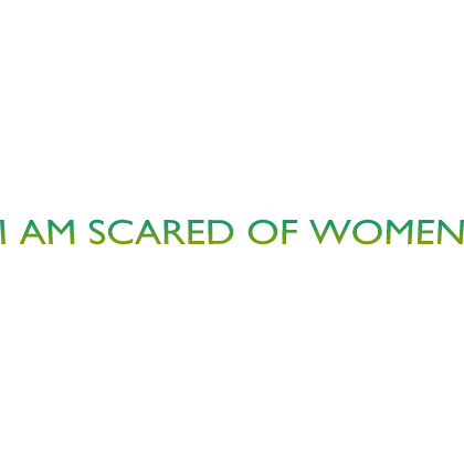 [🗿] I Am Scared Of Women XL Meme Sign