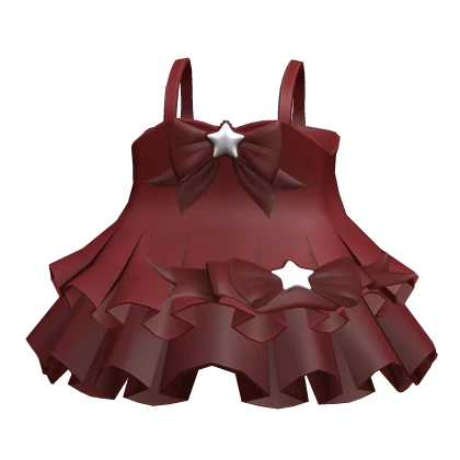 Kawaii Red Ruffled Bow Dress 3.0