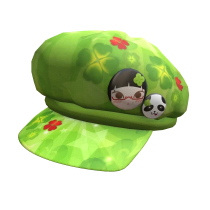 Cute Clover Panda Heisei Igari Harajuku Pin Cap