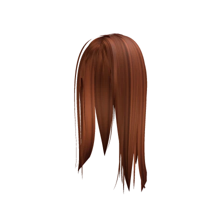 Long straight ginger emo gothic hair