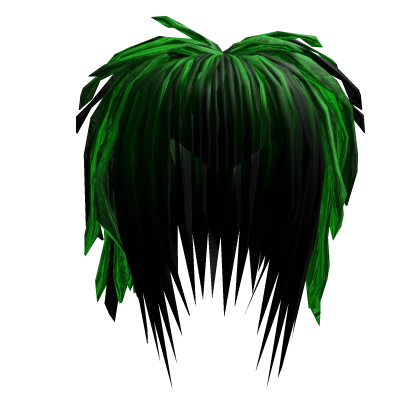V Bangs Cybergoth Hair (Green/Black)