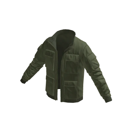 Green military jacket