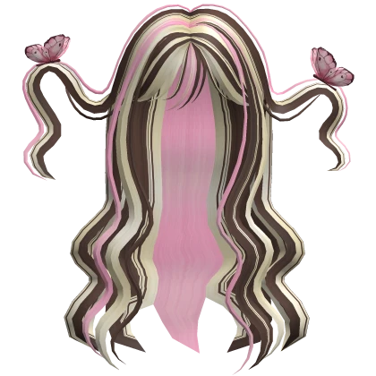 Magical Dreamy Wavy Butterfly Hair (Neapolitan)