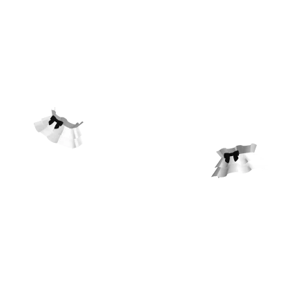 white / black gothic egl ruffle cuffs 