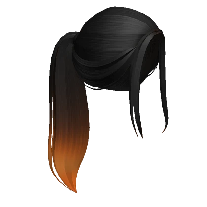 Halloween aesthetic ombre ponytail