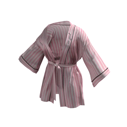 Silk Model Robe (Stripes)