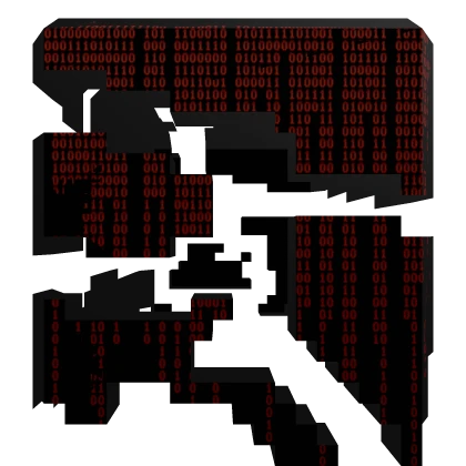 [ANIMATED] GLITCHED SHOULDER RED BINARY CORRUPTION