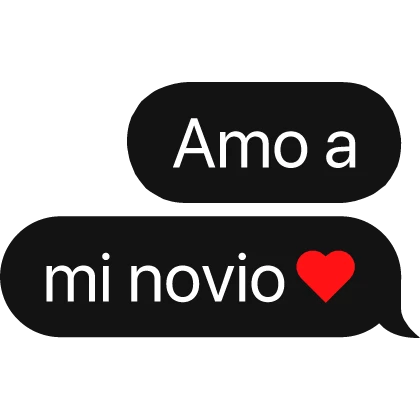 amo a mi amigo espeniol spanish text bubble