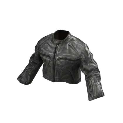 MARCHÉE - Online Chrome Boxy Leather Jacket