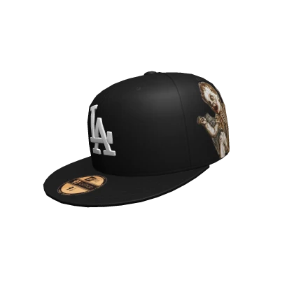 Sideway Angel Black LA Fitted Cap