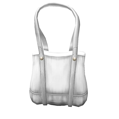 White Y2K Tote Bag