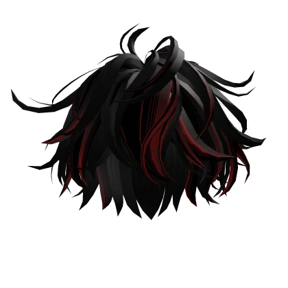 Black&Red Messy Hair