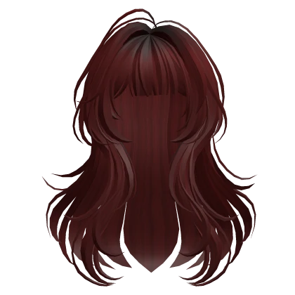 Dark Red Cute Layered Hair