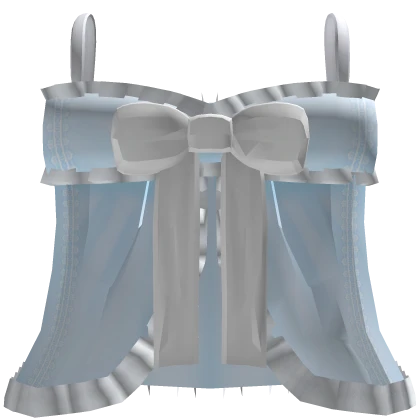 ୨ৎ: cutesy moe sleeping gown kawaii bow dress blue