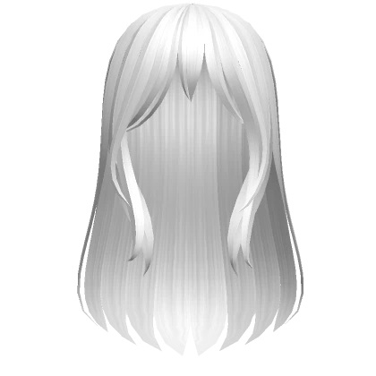 Long White Anime Hair