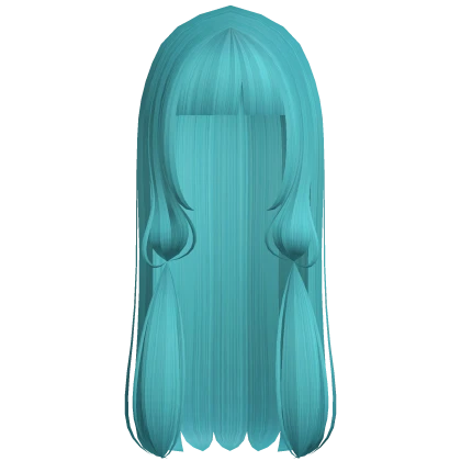 ☆ long shoujo doll anime hair ocean blue