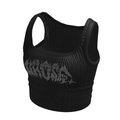 black cyber sigil tank top