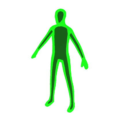 Green Full-Body Outline Aura (+ Head)