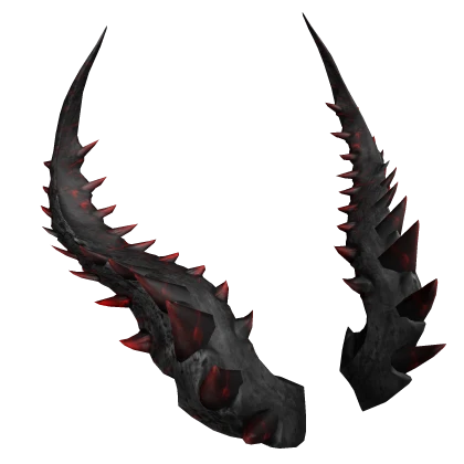 Rageful Crimson Dragon Horns