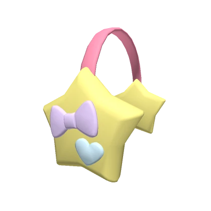 Cutesy Pink Star Earmuffs