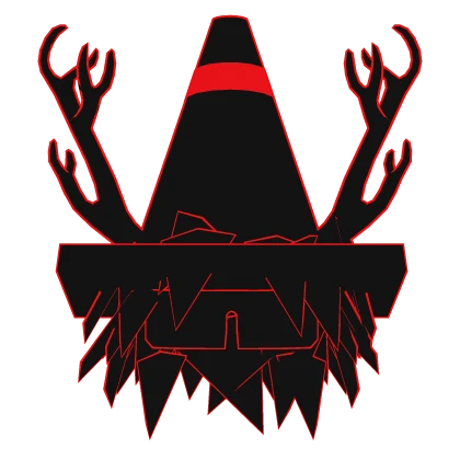 Cartoony Red Cone Hair ✨