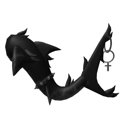 Black Emo Shark Tail